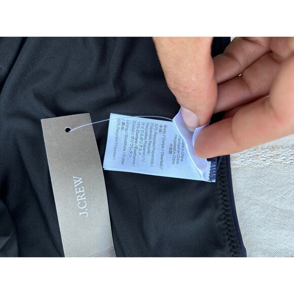 NWT Curve Waisted Cheeky Bottom‎ Bikini, Navy Blue, Sz L - Picture 4 of 4